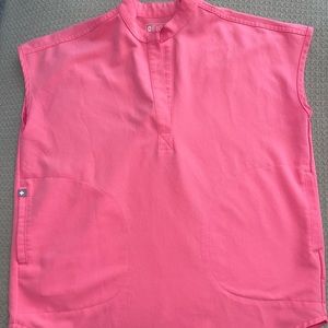 Neon Pink Figs Scrubs Set